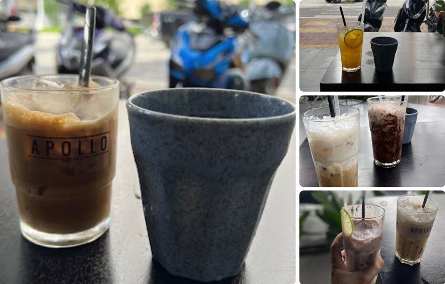 Một số loại đồ uống tại quán Apollo Coffee - Ninh Thuận