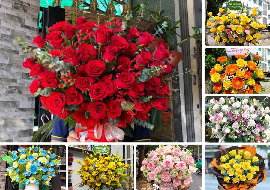 Các loại hoa đa dạng tại shop hoa Chu Choa