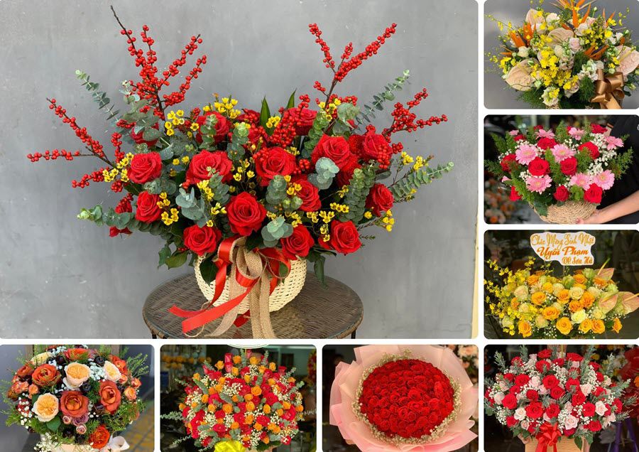 Sự đa dạng của các loại hoa tại Shop Cỏ May - Phan Rang