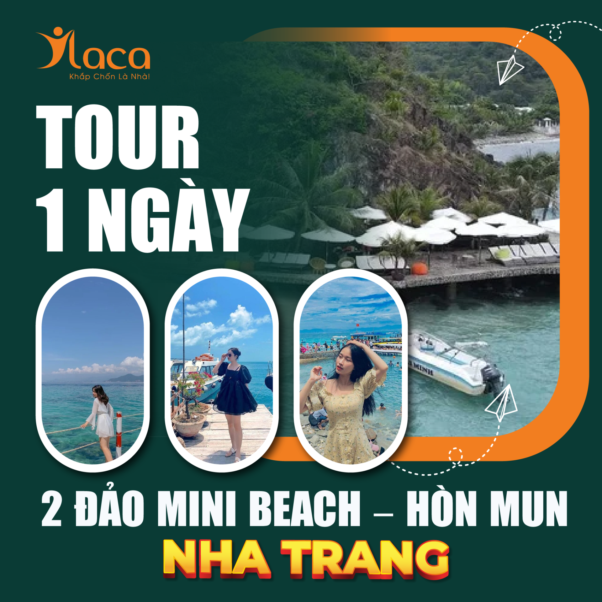 Tour 2 Đảo Mini Beach – Hòn Mun Nha Trang Cao Cấp