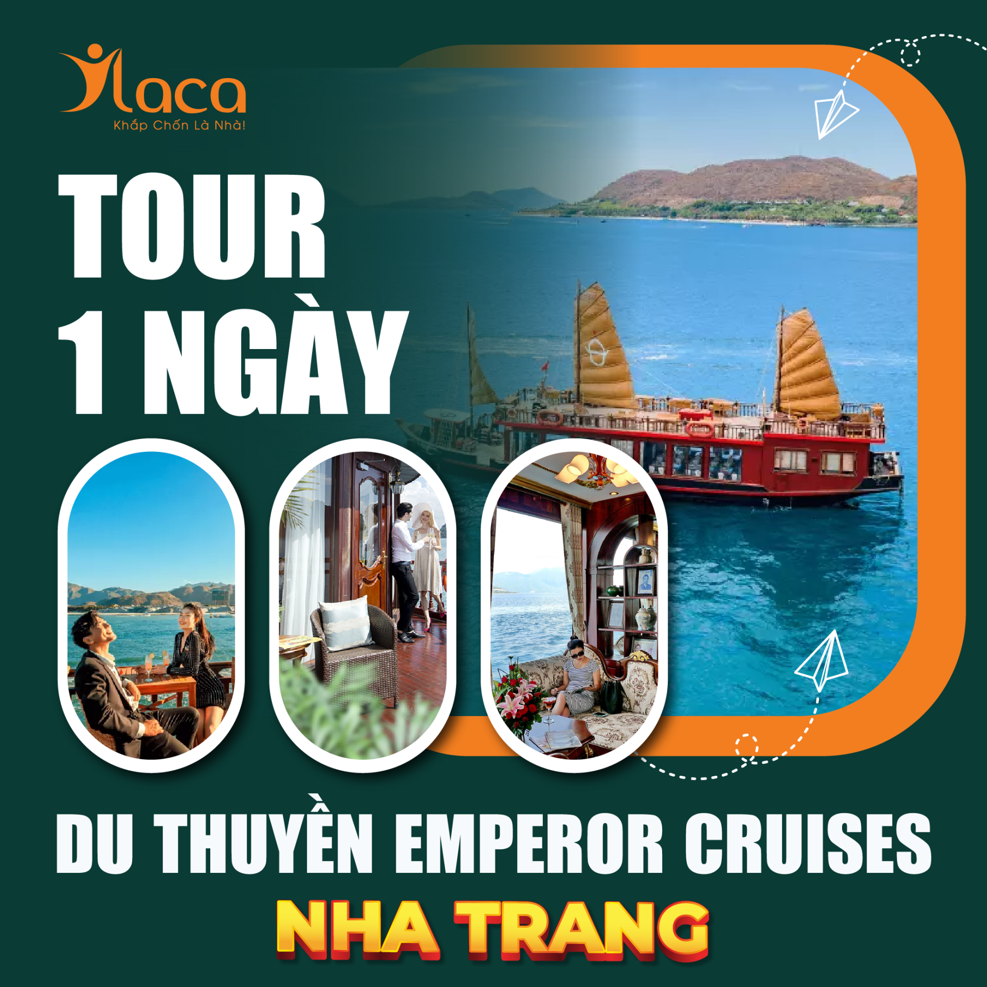 Tour Du Thuyền Emperor Cruises Nha Trang 1 Ngày [Cao Cấp]