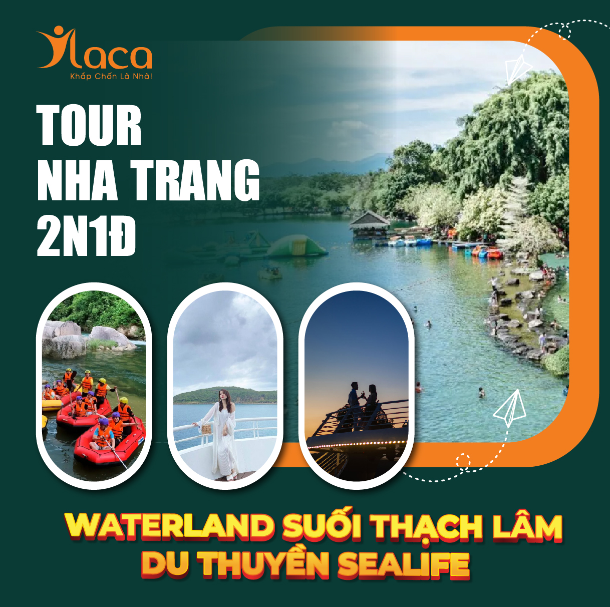 TOUR WATERLAND SUỐI THẠCH LÂM – DU THUYỀN SEALIFE NHA TRANG 2N1Đ