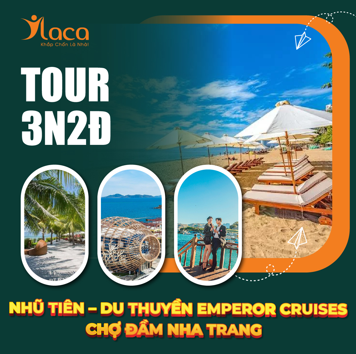 TOUR NHŨ TIÊN – DU THUYỀN EMPEROR CRUISES – CHỢ ĐẦM NHA TRANG 3N2Đ