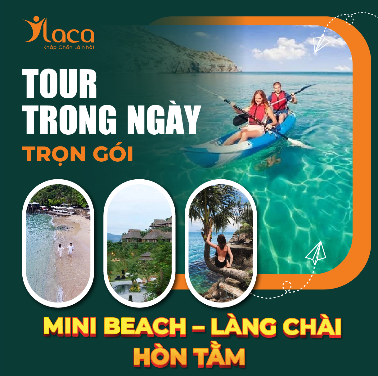 Tour Nha Trang Trọn Gói – Hòn Tằm Trong Ngày: Mini Beach – Làng Chài – Hòn Tằm