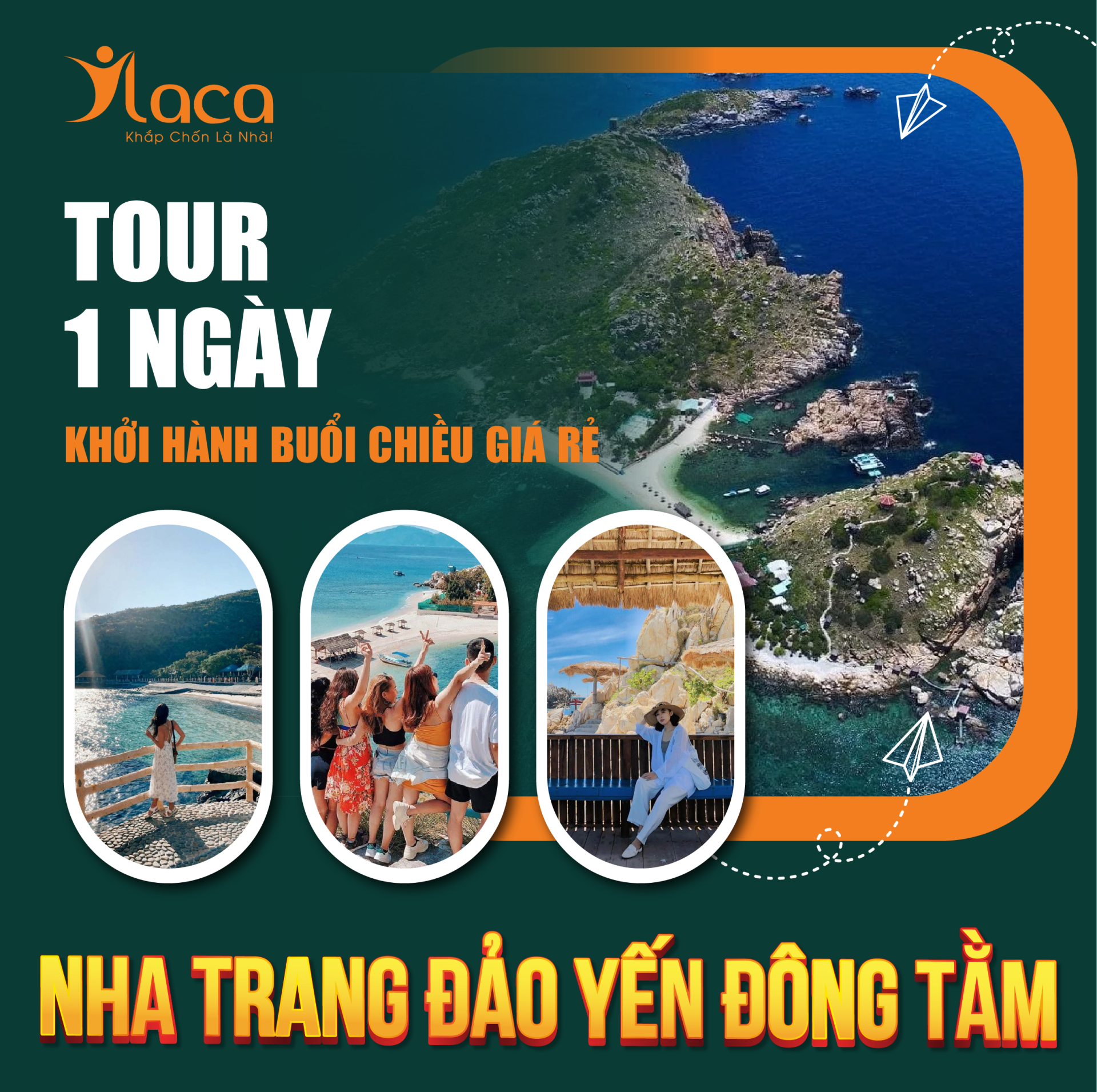 Tour Nha Trang Đảo Yến Đông Tằm 1 Ngày Khởi Hành Buổi Chiều Giá Rẻ