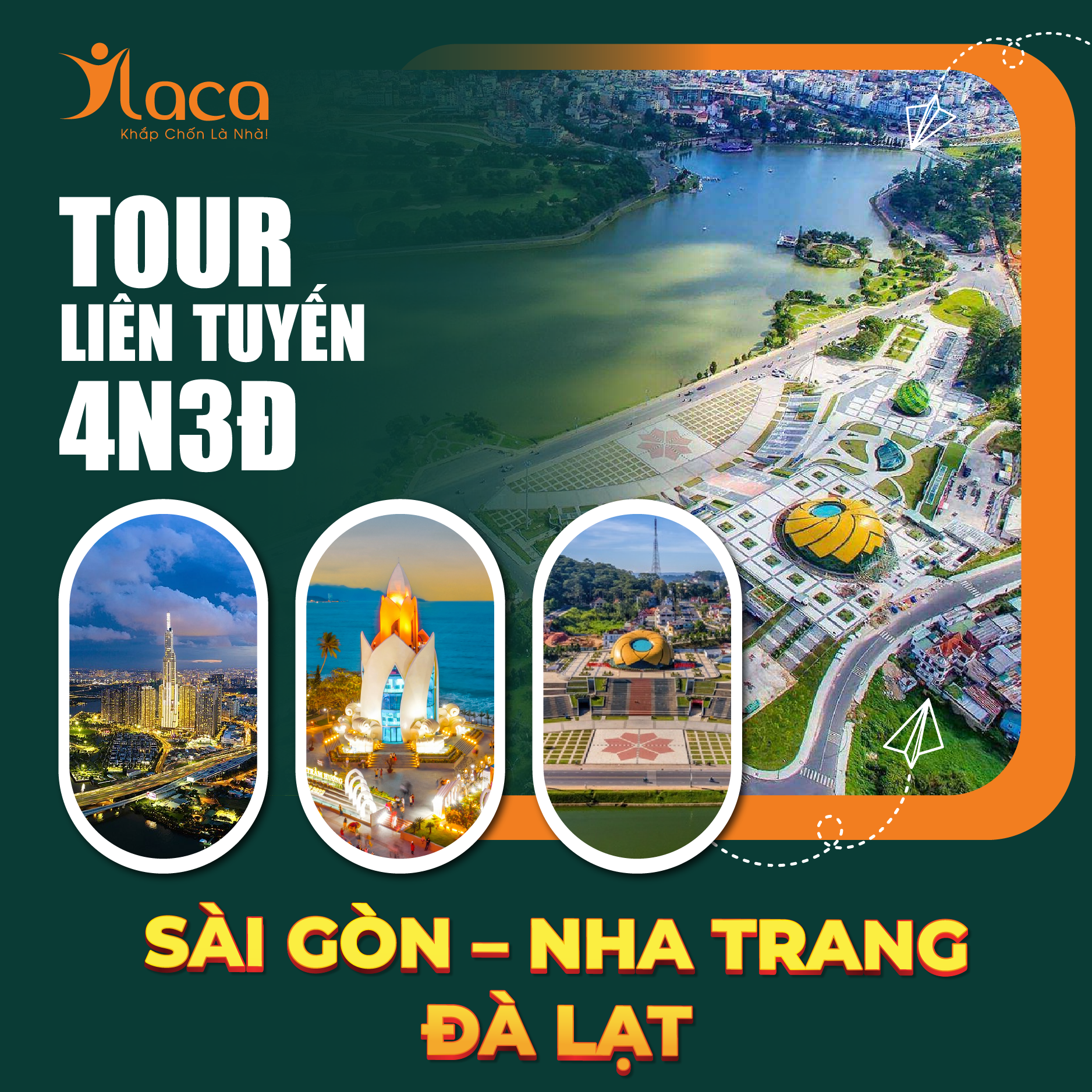 Tour Liên Tuyến 4 Ngày 4 Đêm: Sài Gòn – Nha Trang – Đà Lạt