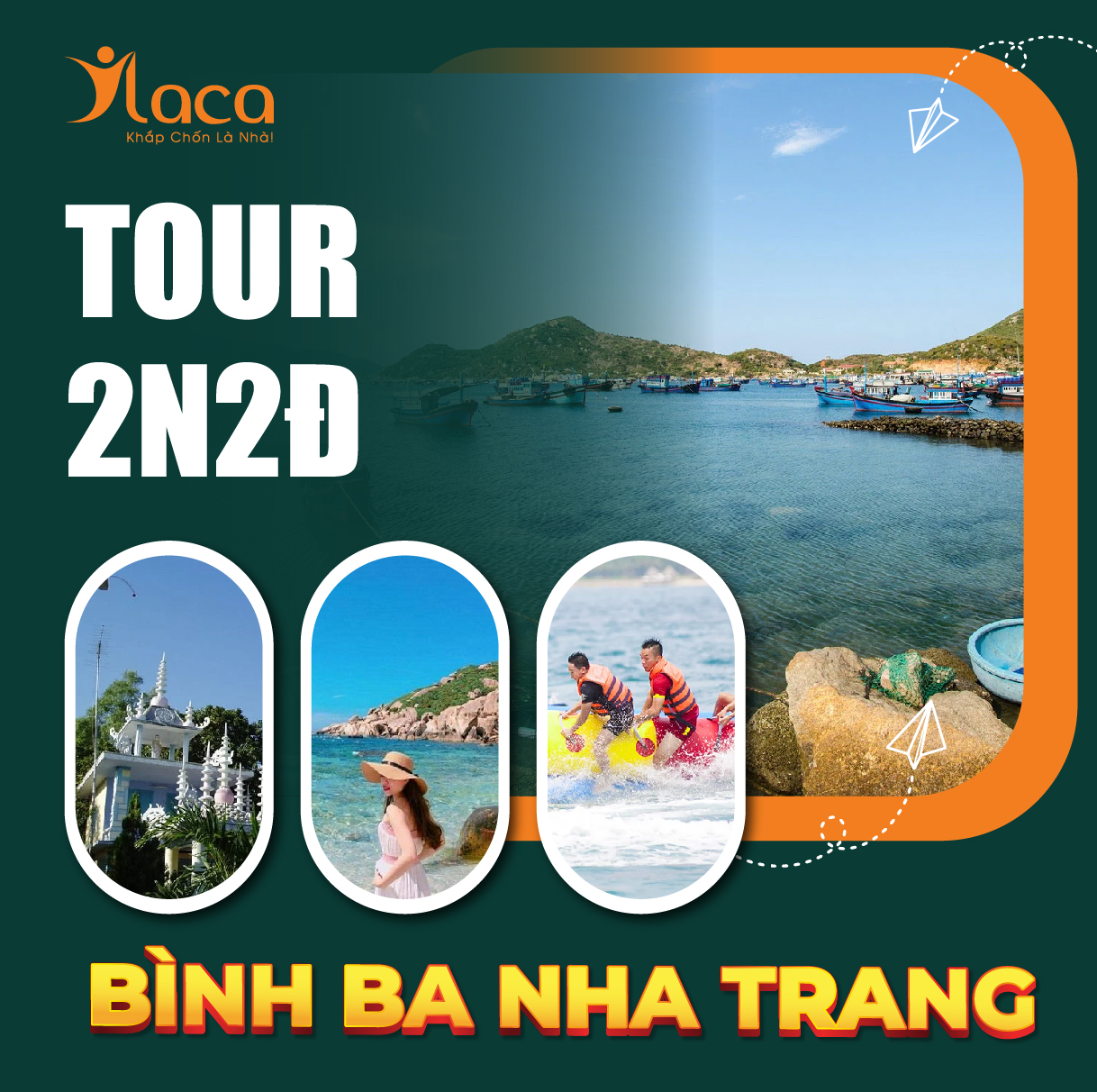 Tour Bình Ba Nha Trang 2 Ngày 2 Đêm: Khởi Hành Từ Sài Gòn – Khám Phá Hòn Yến – BBQ Hải Sản Tôm Hùm – Chùa Từ Vân