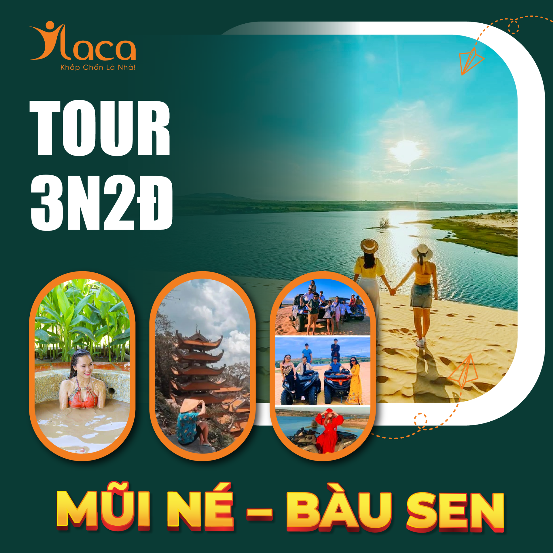 Khám phá tour Mũi Né – Bàu Sen và tắm bùn khoáng uy tín 3 ngày 2 đêm