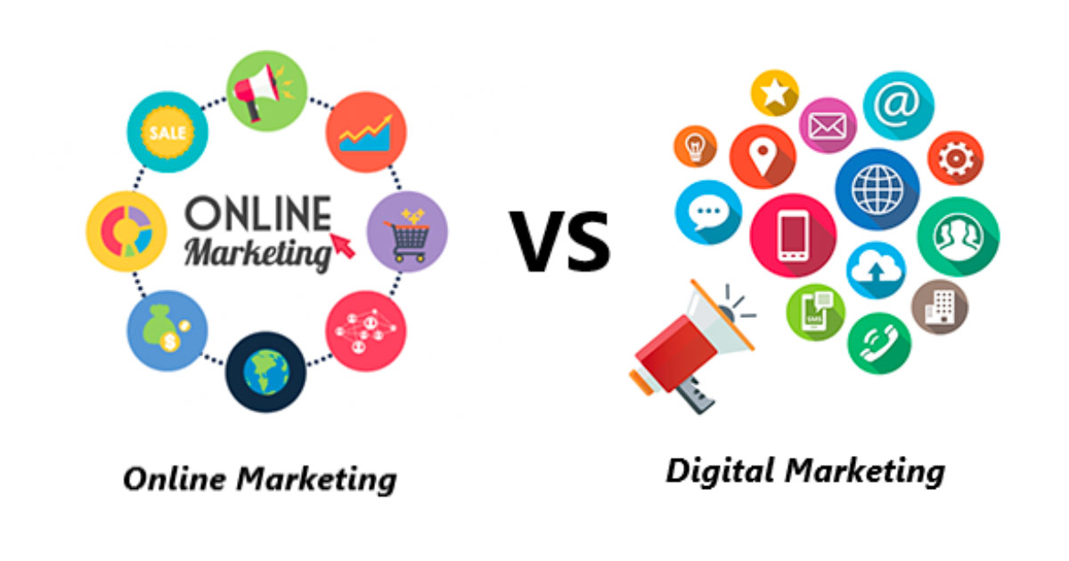 Sự khác nhau giữa online marketing và digital marketing