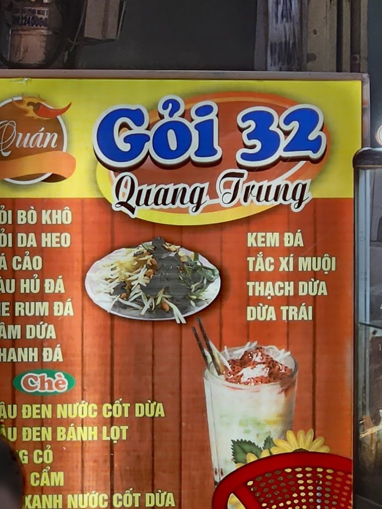 Gỏi Bò Khô 32 Quang Trung – Địa Điểm Ăn Vặt Không Thể Bỏ Qua Ở Phan Rang